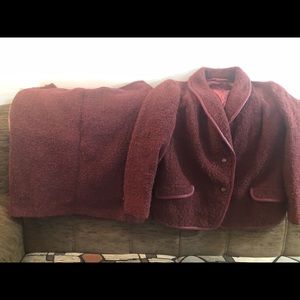 Vintage wool women suite size L petite